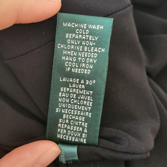 Ralph Lauren long sleeve red black block dress in size 4 - Picture 3 of 5